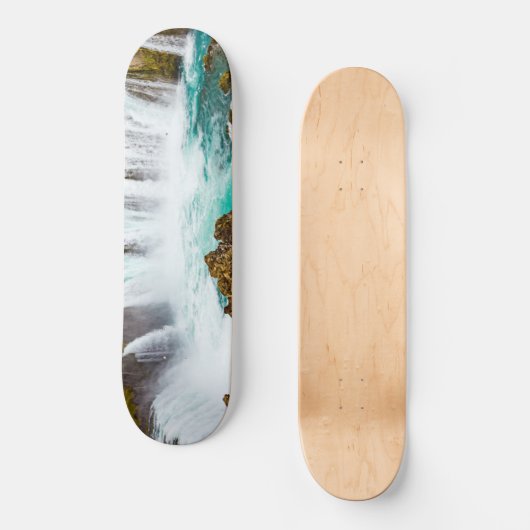 Godafoss Wasserfall, Island Skateboard (Vorderseite)