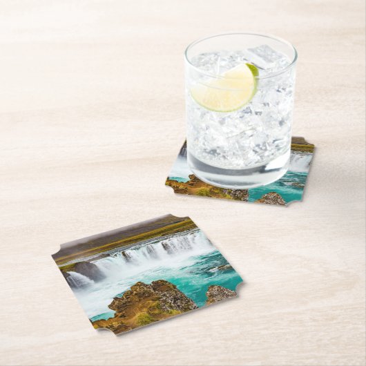 Godafoss Wasserfall, Island Untersetzer (Vor Ort)