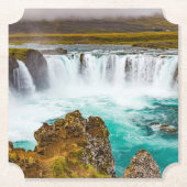 Godafoss Wasserfall, Island Untersetzer (Vorderseite)
