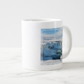 Godafoss Wasserfall Landschaft Jumbo-Tasse (Vorderseite Rechts)