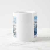 Godafoss Wasserfall Landschaft Jumbo-Tasse (Vorderseite)