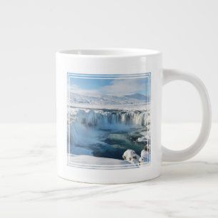 Godafoss-Wasserfall-Landschaft Jumbo-Tasse