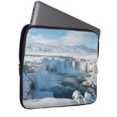 Godafoss Wasserfall Landschaft Laptopschutzhülle (Vorne Rechts)