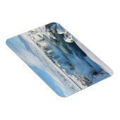 Godafoss Wasserfall Landschaft Magnet (Rechte Seite)