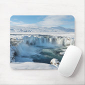 Godafoss Wasserfall Landschaft Mousepad (Mit Mouse)