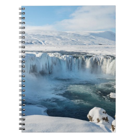 Godafoss Wasserfall Landschaft Notizblock (Vorderseite)