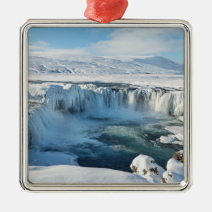 Godafoss Wasserfall Landschaft Ornament Aus Metall