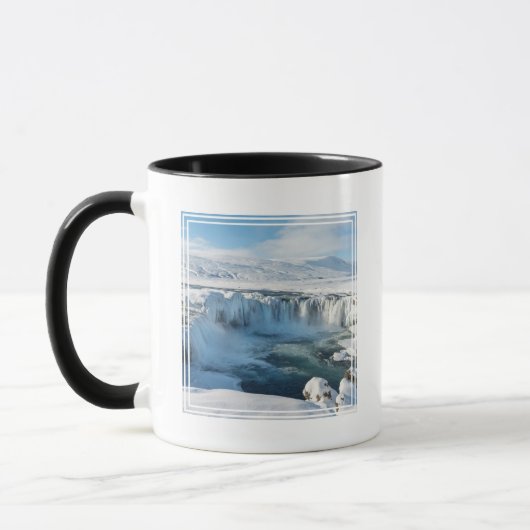Godafoss Wasserfall Landschaft Tasse (Links)