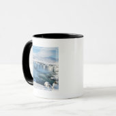 Godafoss Wasserfall Landschaft Tasse (Vorderseite Links)