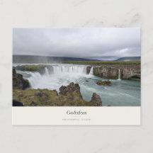 Goðafoss Wasserfall und Türkis Fluss