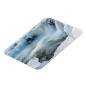 Godafoss Wasserfall, Winter, Island 2 Magnet (Linke Seite)