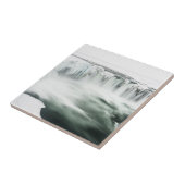 Godafoss Wasserfall, Winter, Island Fliese (Seite)
