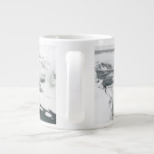 Godafoss Wasserfall, Winter, Island Jumbo-Tasse (Rückseite)