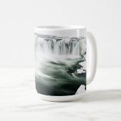 Godafoss Wasserfall, Winter, Island Kaffeetasse (VorderseiteRechts)