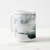 Godafoss Wasserfall, Winter, Island Kaffeetasse (Vorderseite Links)