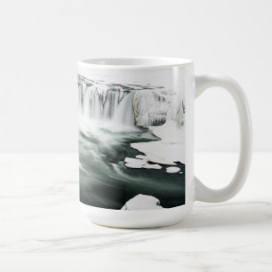 Godafoss Wasserfall, Winter, Island Kaffeetasse