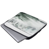 Godafoss Wasserfall, Winter, Island Laptopschutzhülle (Vorne Knopf)