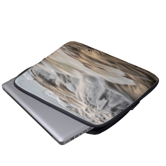 Godafoss Wasserfall, Winter, Island Laptopschutzhülle (Vorne Knopf)