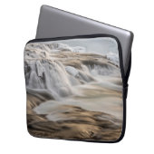 Godafoss Wasserfall, Winter, Island Laptopschutzhülle (Vorderseite Links)