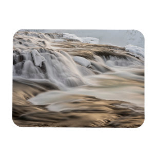 Godafoss Wasserfall, Winter, Island Magnet