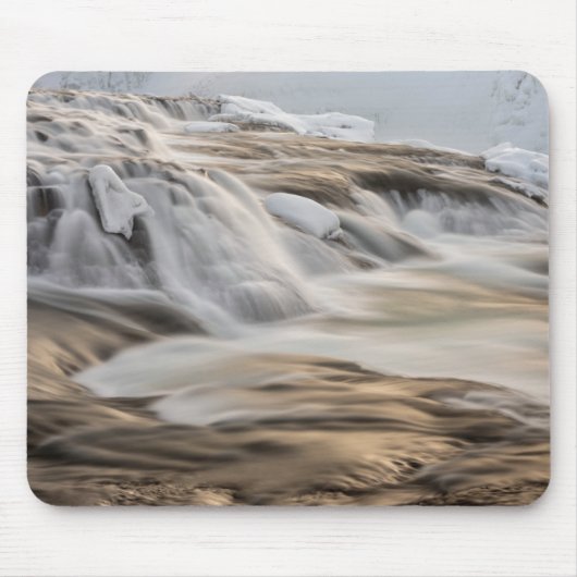 Godafoss Wasserfall, Winter, Island Mousepad (Vorne)