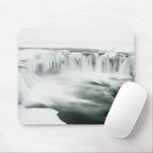 Godafoss Wasserfall, Winter, Island Mousepad (Mit Mouse)