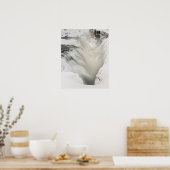 Godafoss Wasserfall, Winter, Island Poster (Küche)