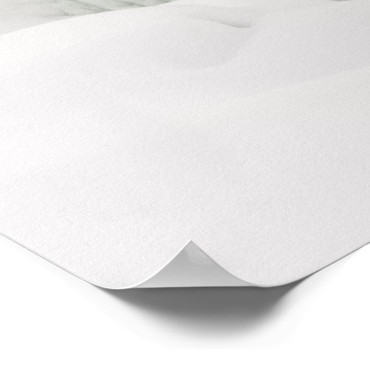 Godafoss Wasserfall, Winter, Island Poster (Ecke)