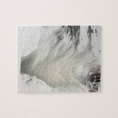 Godafoss Wasserfall, Winter, Island Puzzle (Horizontal)