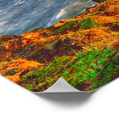 Godafoss Wasserfälle, Island Poster (Ecke)