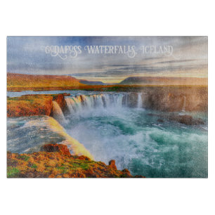 Godafoss Wasserfälle, Island Schneidebrett