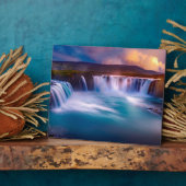 Goðafoss Waterfall Island Fotoplatte (Seite)