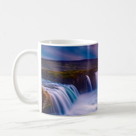 Goðafoss Waterfall Island Kaffeetasse (Links)