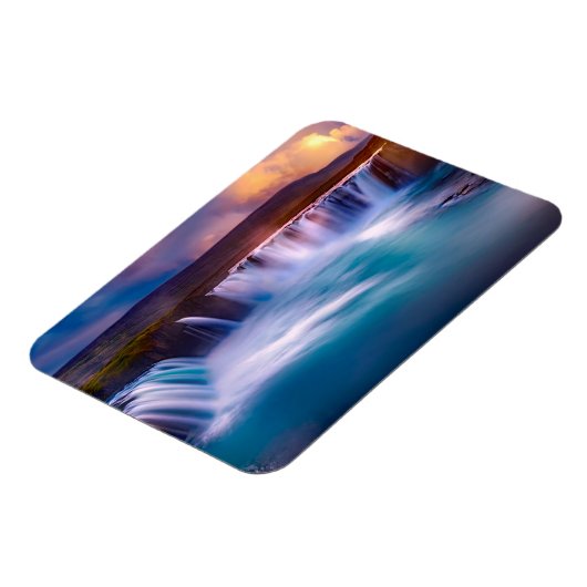 Goðafoss Waterfall Island Magnet (Linke Seite)