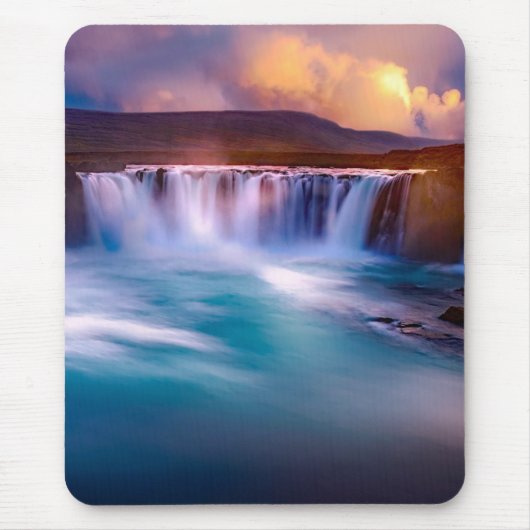 Goðafoss Waterfall Island Mousepad (Vorne)