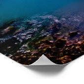 Godafoss Waterfall Island Poster (Ecke)