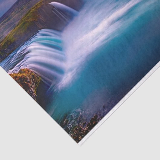 Goðafoss Waterfall Island Tissue Paper Seidenpapier (Ausschnitt)