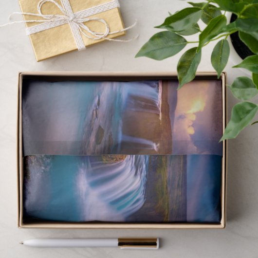 Goðafoss Waterfall Island Tissue Paper Seidenpapier (Geschenk)