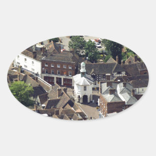 Godalming Surrey England Ovaler Aufkleber