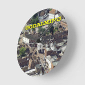 Godalming Surrey England Runde Wanduhr (Winkel)