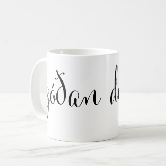 Góðan Daginn Guten Morgen isländische Tasse (Vorderseite Links)