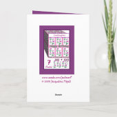 GODAUGHTER - Happy 7. Geburtstag Karte (Rückseite)