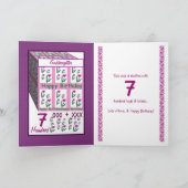 GODAUGHTER - Happy 7. Geburtstag Karte (Innenseite)