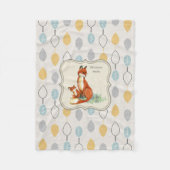 Godchild Gift Idee Personalisiert Fox Blanket Fleecedecke (Vorderseite)