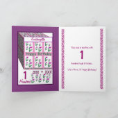 GODDAUGHTER - Alles Gute zum 1. Geburtstag Karte (Innenseite)