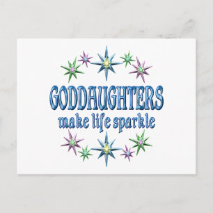 Goddaughters Sparkle Postkarte