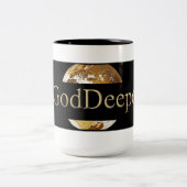 #GODDEEPER (TM) Schwarzes 15 Unze Zwei-Ton Tasse (Mittel)