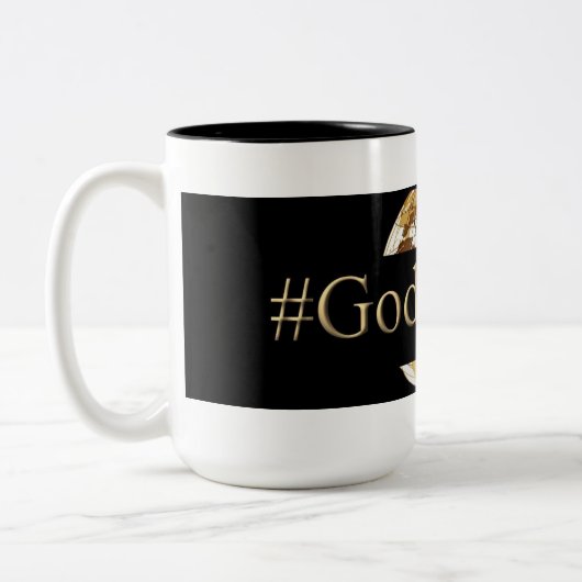 #GODDEEPER (TM) Schwarzes 15 Unze Zwei-Ton Tasse (Links)
