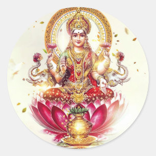 GODDES LAKSHMI am 4. September 2014.jpg Runder Aufkleber