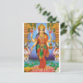 Goddes laxshmi postkarte (Stehend Vorderseite)